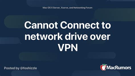 Unable To Access Network Drives Over Vpn